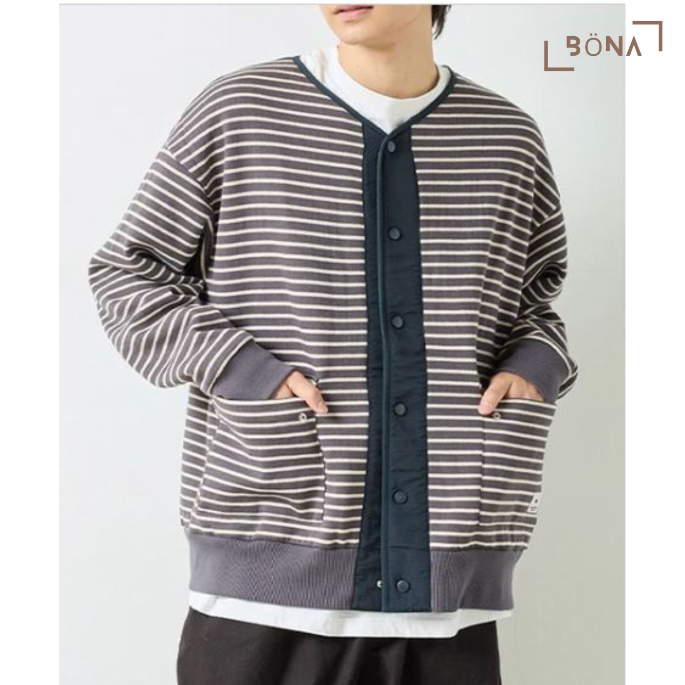 內絨口袋開胸外套 Brushed Back Flap Pocket Cardigan Blouson