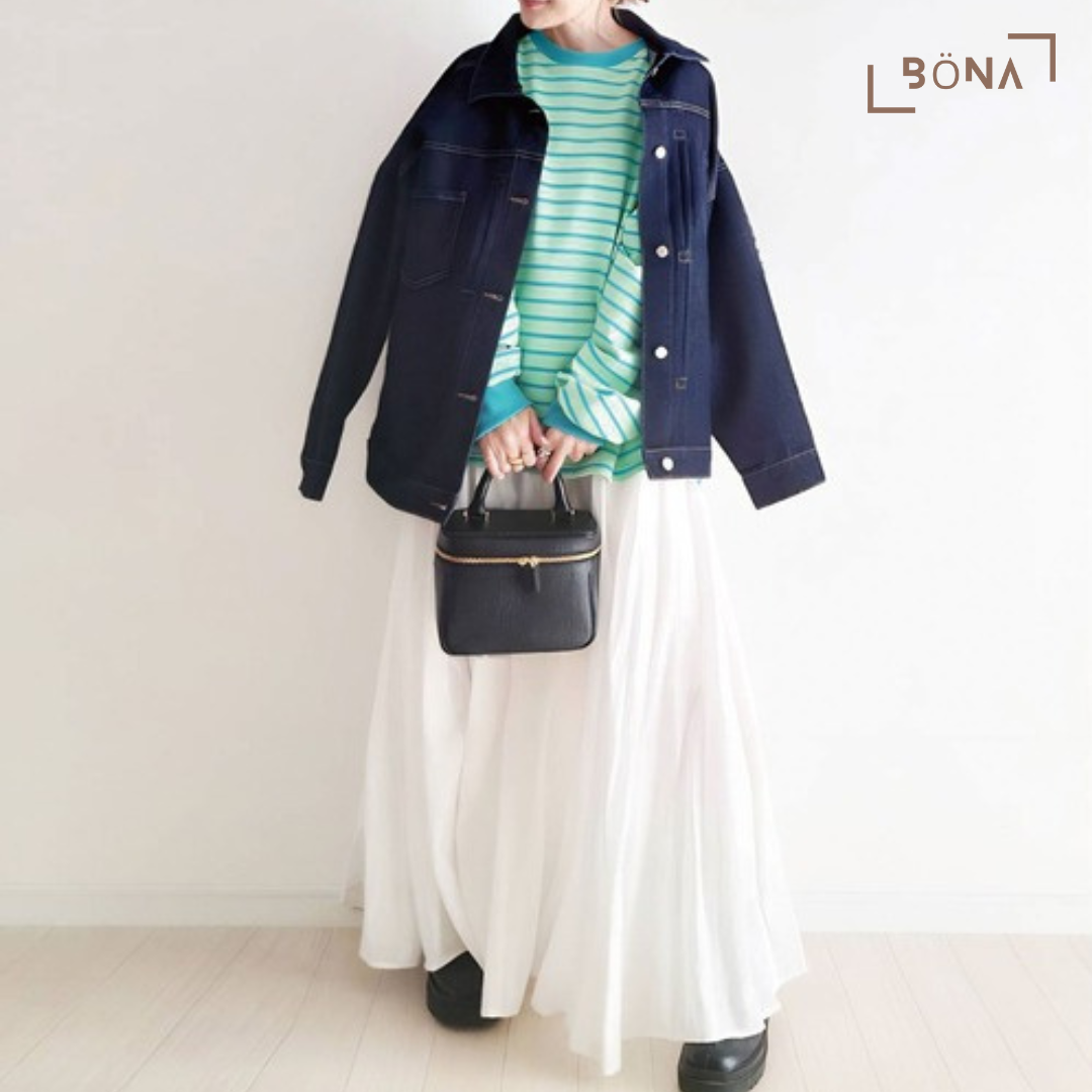 Lowy by Corners 糖果色系橫間上衣 Candy Color Volume Long Sleeve Top