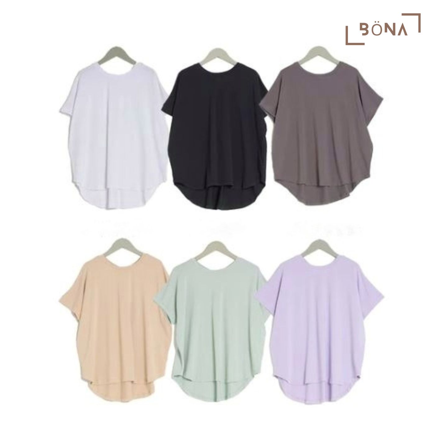 圓型下擺純色上衣 Classic Round Hem Pullover