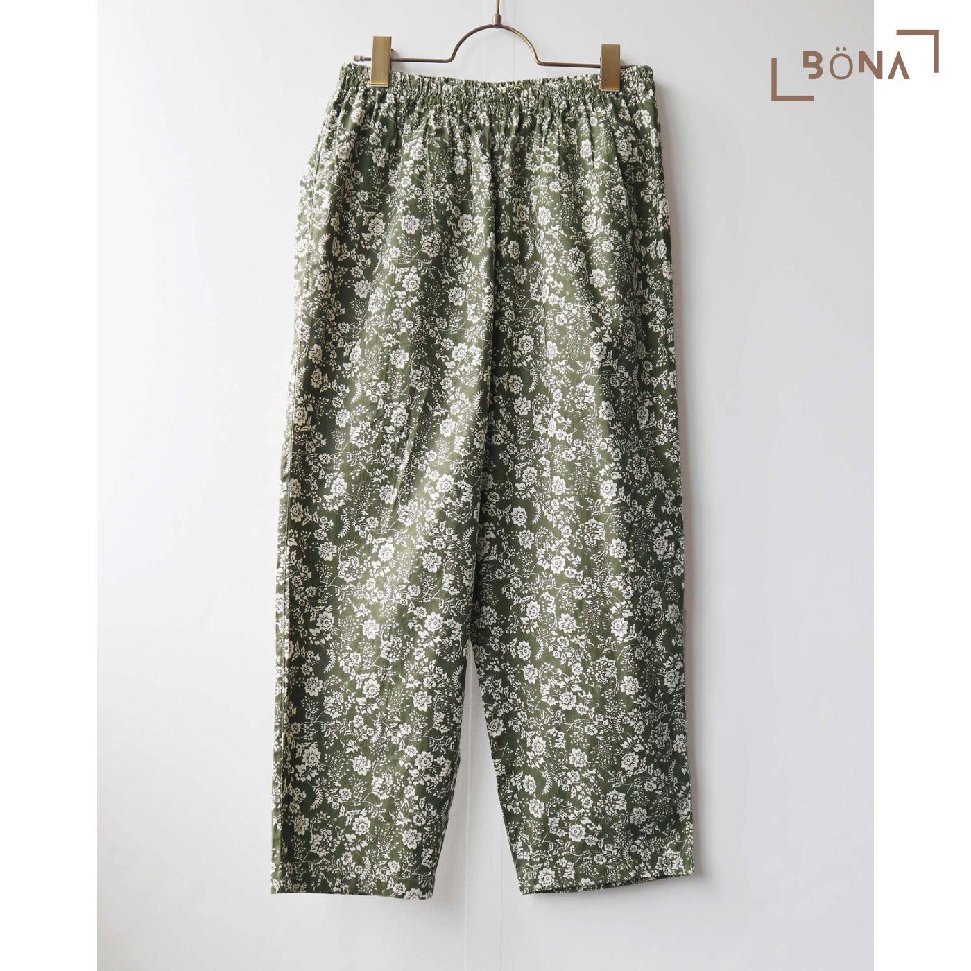 純棉印花錐形褲 Print Tapered Pants