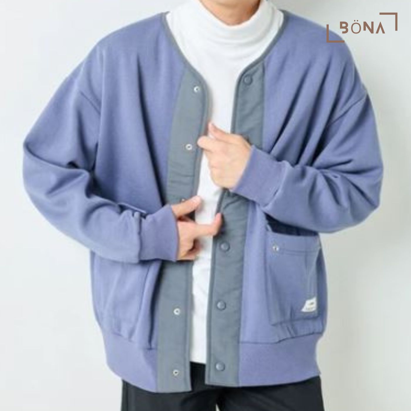 內絨口袋開胸外套 Brushed Back Flap Pocket Cardigan Blouson
