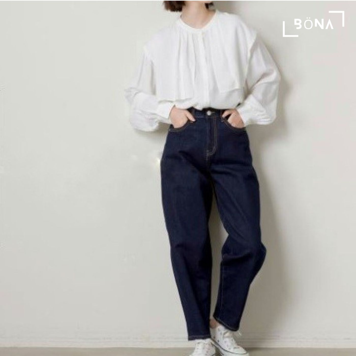 彈力牛仔氣球褲 Stretch Denim Balloon Pants