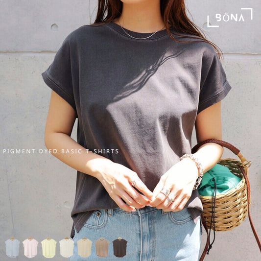 染色法式袖T裇 Pigment Dyed French Sleeve T-shirt