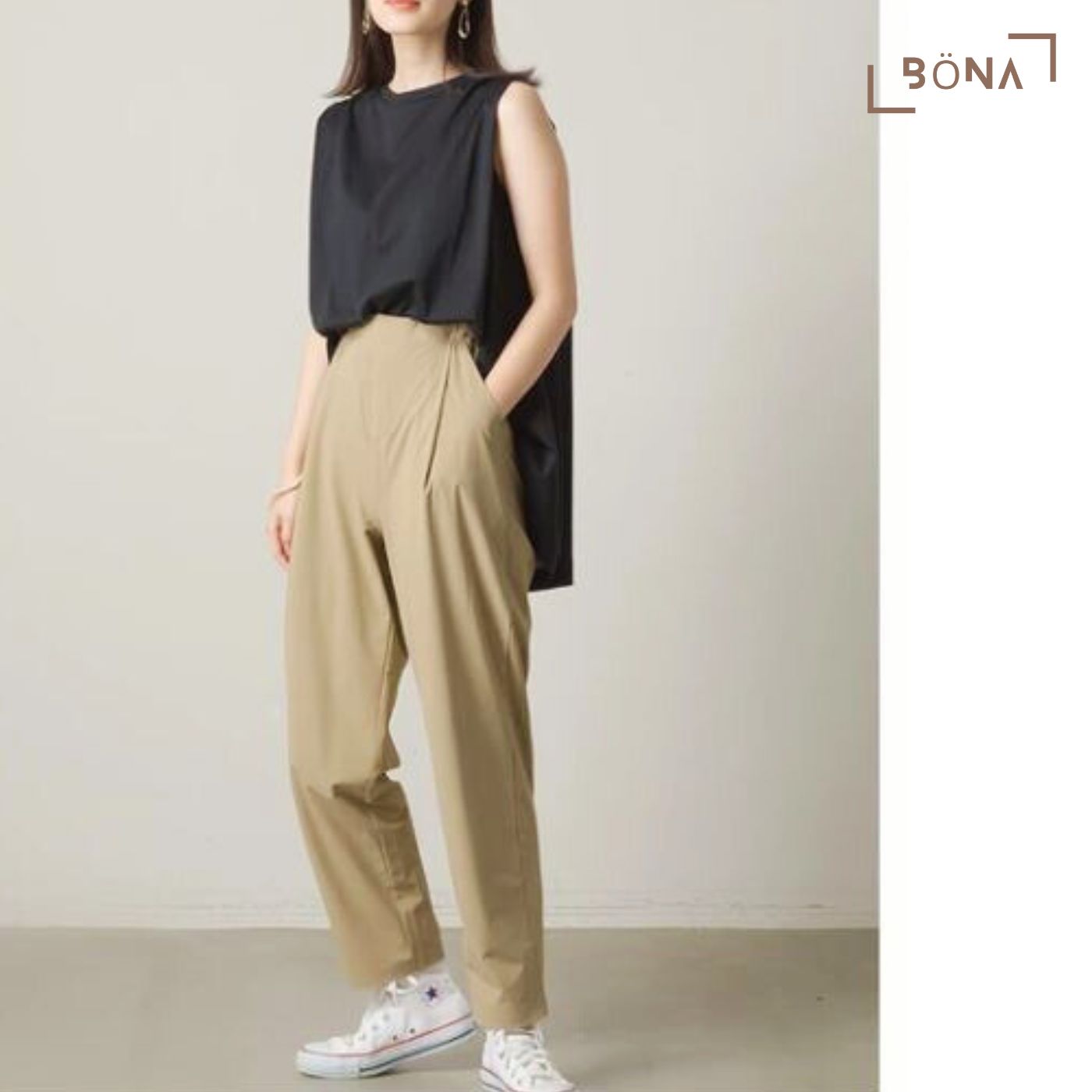 防紫外線防水尼龍褶皺休閒褲 UV Water-Repellent Easy Pants